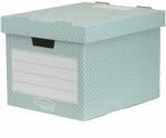 Fellowes Tároló doboz, karton, 33, 3x28, 5x39 cm FELLOWES, Style, zöld-fehér (IFW44813) (4481301)