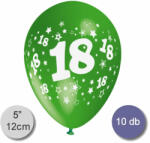 Balloons World Lufi, évszámos (18), pasztel, d12, 10 db/cs/vegyes színekben
