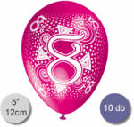 Balloons World Lufi, évszámos (8), pasztel, d12, 10 db/cs/vegyes színekben
