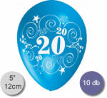 Balloons World Lufi, évszámos (20), pasztel, d12, 10 db/cs/vegyes színekben
