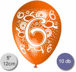 Balloons World Lufi, évszámos (6), pasztel, d12, 10 db/cs/vegyes színekben