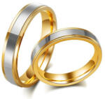 Ékszerkirály Női karikagyűrű, nemesacél, aranyszínű, 6-os méret (32255976762_8)