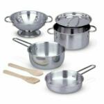 Melissa & Doug - Set de joaca Oale si cratite Inox (MD4265) Bucatarie copii