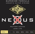 Rotosound NXA11 Akusztikus gitár húrkészlet, foszfor-bronz, polimer bevonat, 11 15 22 30 42 52 (NXA11)