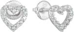 Silver Style Cercei din inimă argintie cu zirconii - silvertime - 120,21 RON