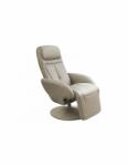  Fotoliu Recliner Optima Piele Ecologica Cappuccino