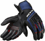 Rev'it! Gloves Sand 4 Black/Blue 2XL Motoros kesztyűk