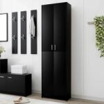 vidaXL Șifonier de hol, negru, 55 x 25 x 189 cm, PAL (802850) Garderoba