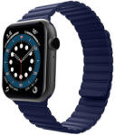 iUni Curea iUni compatibila cu Apple Watch Ultra/SE/8/7/6/5/4/3/2/1, 40mm, Silicon Magnetic, Midnight Blue (516061_40)