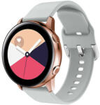 iUni Curea iUni compatibila cu Samsung Galaxy Watch 4, Watch 4 Classic, Gear S2, 20 mm, Silicon Buckle, Gray (516979)