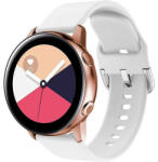 iUni Curea iUni compatibila cu Samsung Galaxy Watch 46mm, Samsung Watch Gear S3, 22 mm, Silicon Buckle, White (517006)
