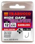 Trabucco Wide Gape Silver szakáll nélküli horog, méret: 14 (023-65-014)