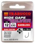 Trabucco Wide Gape Silver szakáll nélküli horog, méret: 16 (023-65-016)