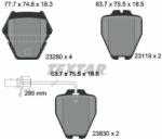 TEXTAR set placute frana, frana disc TEXTAR Q+ 2328001 (2328001)