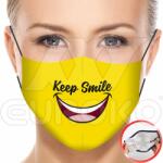 Euroko Keep smile" mintás szájmaszk