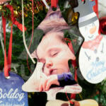 Euroko Fényképes fenyőfa formájú akasztható dísz