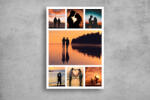 Persona Tablou Canvas Personalizat - Cuplu (7 fotografii, orientare portret) - tapet-canvas - 70,00 RON