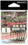 Decoy Carlige offset antibradis DECOY ANTIBRADIS Worm 220 Cover Finesse HD, NS Black, Nr. 3/0, 4 buc. /plic (823293)