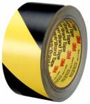 3M 766 PVC bandă galben-negru, 75 mm x 33 m (AA-0766-7533-1)