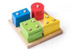 Woodyland Montessori játék - szín és formaválogató játék - 90264 (90264)