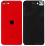 Apple iPhone SE (2nd Gen 2020) - Hátsó Ház Üveg + Hátlapi Kameralencse Üveg (Red), Red