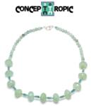  Colier din Calcedonie Disc Fatetat 4-6 x 6-9 mm - Rubin - Accesorii Argint 925 - GF