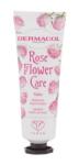 Dermacol Rose Flower Care bőrvédő és tápláló kézkrém 30 ml nőknek