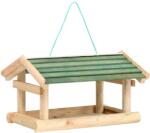vidaXL Hrănitor de păsări, 35x29, 5x21 cm, lemn masiv (314819)