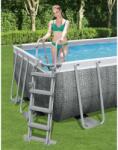 Bestway Scară de siguranță piscină cu 4 trepte Flowclear, 122 cm (93113) - vidaxl