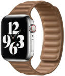 iUni Curea iUni compatibila cu Apple Watch 1/2/3/4/5/6/7, 44mm, Leather Link, Brown (516382_44)