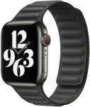 iUni Curea iUni compatibila cu Apple Watch 1/2/3/4/5/6/7, 40mm, Leather Link, Black (516337_40)