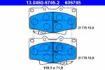 ATE set placute frana, frana disc ATE 13.0460-5745.2 (13.0460-5745.2)