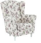 TEMPO KONDELA Füles fotel, szövet rose 18, CHARLOT