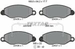 TEXTAR set placute frana, frana disc TEXTAR Q+ 2343501 (2343501)