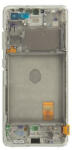 Samsung G781, G780 Galaxy S20 FE 5G, S20 FE LCD Kijelző+Érintőüveg+Keret, Fehér, Cloud White (GH82-24214B, GH82-24215B, GH82-29056B, GH82-31320B, GH82-31321B, GH82-24220B, GH82-24219B, GH82-31328B, GH82-31329