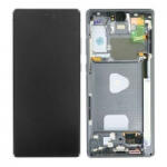 Samsung N980 Galaxy Note 20 LCD Kijelző+Érintőüveg+Keret, Szürke, Mystic Gray (GH82-23495A, GH82-23733A) Service Pack