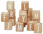byAstrup Set cuburi lemn alfabet, 4cm latura, +1 an, byASTRUP (AS84186) - babyneeds