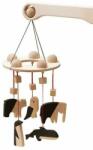 Mobbli Carusel Montessori din lemn cu 5 animale diferite, negru-natur, Mobbli (MBL-M01-ZW-BW) - babyneeds