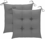 vidaXL Perne de scaun, 2 buc. , gri, 50x50x7 cm, textil oxford (314899)