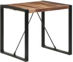 vidaXL Masă de sufragerie 80x80x75 cm, lemn masiv cu finisaj sheesham (321602)
