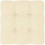 vidaXL Pernă pentru paleți, crem, 80x80x10 cm, material textil (314404)