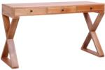 vidaXL Birou computer, natural, 132x47x77 cm, lemn masiv de mahon (283848)