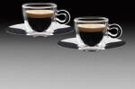 Luigi Bormioli Thermic Glass duplafalú espresso csésze rozsdamentes aljjal 6, 5 cl 2 db - 198151