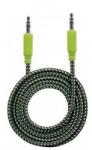 Manhattan Cablu audio Manhattan Jack 3.5 mm Male - Jack 3.5 mm Male, 1.8m, negru - verde (MHT394147)