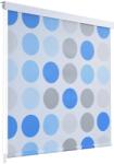 vidaXL Roletă perdea de duș 80x240 cm Model cercuri (142853) Perdea de dus