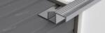 Profilplast Szögletes lépcsőélvédő alumínium eloxált matt ezüst 11 mm 2, 5 m