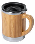 EVERESTUS Cana termos, 21MAR2714, 300 ml, Ø 80x105 mm, Everestus, Otel, Bambus, Natur (EVE10-AP721955)