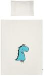 BELISIMA 3-részes ágyneműgarnitúra Belisima Dino 3D 100x135 krémszínű-türkiz