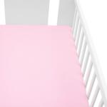 NEW BABY Jersey lepedő kiságyba New Baby 120x60 rózsaszín