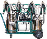 Kurtsan Aparat de muls cu 4 posturi și 2 bidon inox cu pulsator electronic (FERKM04070KUR)